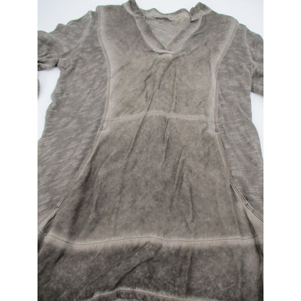 Soft Surroundings Womens Top Small Long Sleeves V Neck Boho Brown Cotton Casual - Picture 6 of 12